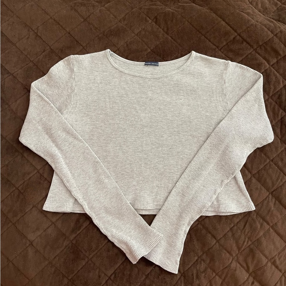 grey brandy melville thermal - size xs!